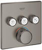 Grohe Grohtherm SmartControl Thermostat mit 3 Absperrventilen hard graphite