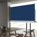 Ausziehbare Seitenmarkise 160x300 Cm Blau Vidaxl
