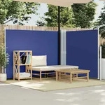 Ausziehbare Seitenmarkise Blau 140 X 600 Cm - Vidaxl