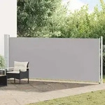Vidaxl Patio Retractable Side Awning 600x160 Cm Grey