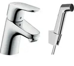 Hansgrohe Focus E2 - Set Einhebelmischer 70 Mit Bidetbrause Und Brauseschlauch, Chrom