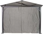 Vorhang-set Passend Zu Verona 10x10, Dunkelgrau, Polyester - Sojag
