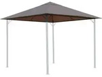 Ersatzdach F&uuml;r Garten Pavillon 3x3m Taupe / Beigegrau Ral 7006 Pavillondach