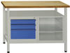 ADB Werkbank Werktisch Werkstatt Arbeitstisch Werkzeugtisch mit 3 Schubladen