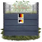 Garantia - Ergo Quadro Turbo L 75 Hochbeet Stone, Inkl. Flora Wassersparsystem