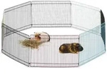 Freilaufgehege Kleintiere, 8 Elemente, Engmaschig, Freilauf F&uuml;r Meerschweinchen Und