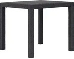 Gartentisch Braun 79x79x72 Cm Kunststoff Rattan-optik - Vidaxl
