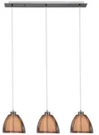 Lampe Relax Pendelleuchte 3flg Bronze/chrom 3x A60, E27, 60w, G.f. Normallampen N.