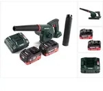 Metabo Ag 18 Akku Gebl&auml;se 18 V + 2x Lihd Akku 5,5 Ah + Ladeger&auml;t