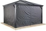 Vorhang-set Passend Zu Ventura 10x10, Dunkelgrau, Polyester - Sojag