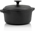 Gusseisen Cocotte, 2,7 Liter, &Oslash; 20 Cm, Rund, Br&auml;ter Mit Deckel - Bbq-toro