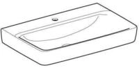 Keramag - Geberit Renova Plan, Waschtisch, 75x48 Cm, 1 Hahnloch, Ohne