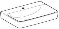 Keramag - Geberit Renova Plan, Waschtisch, 70x48 Cm, 1 Hahnloch, Ohne