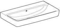Keramag - Geberit Renova Plan, Waschtisch, 85x48 Cm, Ohne Hahnloch, Mit