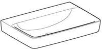 Keramag - Geberit Renova Plan, Waschtisch, 70x48 Cm, Ohne Hahnloch, Ohne