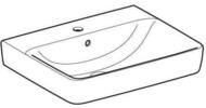 Keramag - Geberit Renova Plan, Aufsatz-waschtisch , 60x48 Cm, 1 Hahnloch,