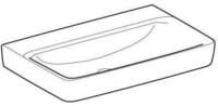Geberit Renova Plan, Waschtisch, 75x48 Cm, Ohne Hahnloch, Ohne