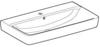 Keramag - Geberit Renova Plan, Aufsatz-waschtisch , 85x48 Cm, 1 Hahnloch,