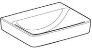 Keramag - Geberit Renova Plan, Waschtisch, 55x44 Cm, Ohne Hahnloch, Ohne