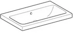 Geberit Icon Light Waschtisch, 75 Cm X 48 Cm, Ohne Hahnloch, Mit