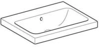 Keramag - Geberit Icon Light Aufsatzwaschtisch, 60 Cm X 48 Cm, Ohne
