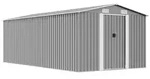 Ger&auml;tehaus 257x489x181 Cm Metall Grau Vidaxl