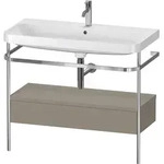 Duravit Happy D.2 Plus C-shaped Set Mit Metallkonsole Und