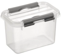 Aufbewahrungsbox The Q-line 10 X 10,5 X 15 Cm (b X H X T) 0,8l Kunststoff Transparent