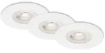 Briloner - Led Einbauleuchten 3er Set 5w Ip44 Wei&szlig; 3000k &Oslash;9cm Kunststoff