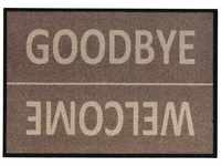 Weitere - Fußmatte Diavolo Welcome/Goodbye taupe, 39 x 58 cm Fußmatte