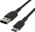 Belkin Usb-c-zu-usb-a-kabel Schwarz 1 Meter Geflochten