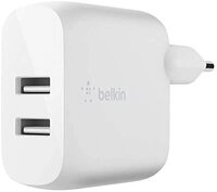 Belkin Dual Usb-a Ladeger&auml;t, 24w Wei&szlig; Wcb002vfwh