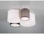Deckenleuchte Hotel 4-flammig, Stoff Lampenschirme Mehrfarbig, Breite 50cm