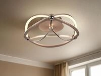 Designer Led Deckenleuchte Charivari Messing Matt, &Oslash; 41cm