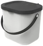 Rotho Albula 6-liter-eimer Mit Deckel Und Griff F&uuml;r Die K&uuml;che, Bpa-freier