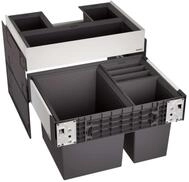 Select - Einbaum&uuml;lleimer, Geteilt, Volum 46 L 526210 - Blanco