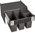 Select - Einbaum&uuml;lleimer, Geteilt, Volum 42 L 526206 - Blanco