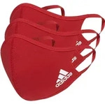Adidas-masken Mit Rotem Logo, 3er-pack, Gr&ouml;&szlig;e M/l, Włf