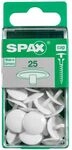 Spax - Abdeckkappen Wei&szlig; Zum Stecken (stift) - 25 Stk. Abdeckkappen
