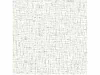 A.s.creations - Textiloptik Tapete in Weiß und Hellgrau | Moderne Tapete für