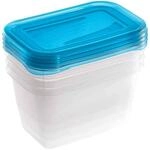 Keeeper 4er Set Fredo Fresh Beh&auml;lter 0,75l - Gefrierschrank- Und Mikrowellengeeignet