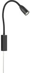 Fischer - Led Schwanenhals Leseleuchte Sten Schwarz Dimmbar, Breite 4cm