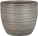 Scheurich - Corteza, Blumentopf Aus Keramik, Farbe: Pimienta, 21,5 Cm Durchmesser,