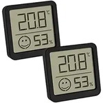 Tfa Dostmann 2-pack Thermo-/hygrometer Schwarz 30.5053.01.02
