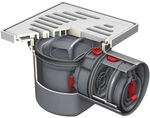 Aco Kellerablauf Junior Typ 5 Dn100/197x197/1,5grad/1,4l/s Rost Abs/k3/ws60/pk A