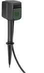 Brennenstuhl - 1154540600 Gartensteckdose 2fach Schwarz Mit Erdspie&szlig;, Per App