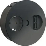 Steckdose Mit Usb Twist - Schwarz Matt