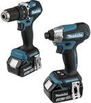 Makita - Combopack 2 Werkzeuge 18v Li-ion (2x3,0 Ah) Bohrmaschine Dhp487