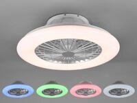 Trio Lighting Stralsund Led Ventilator Und Deckenleuchte Mit Sternenhimmel-effekt Mit