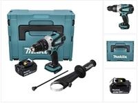 Dhp 458 T1j Akku Schlagbohrschrauber 18 V 91 Nm + 1x Akku 5,0 Ah + Makpac - Ohne